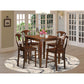 5 Pc Counter Height Set - High Table And 4 Dining Chairs. By East West Furniture | Dining Sets | Modishstore
