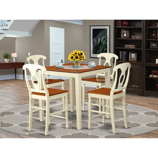 5 Pcpub Table Set - High Table And 4 Bar Stools. By East West Furniture | Bar Stools & Table | Modishstore