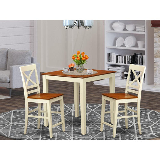 3 Pc Dining Counter Height Set-Pub Table And 2 Dining Chairs. By East West Furniture | Bar Stools & Table | Modishstore