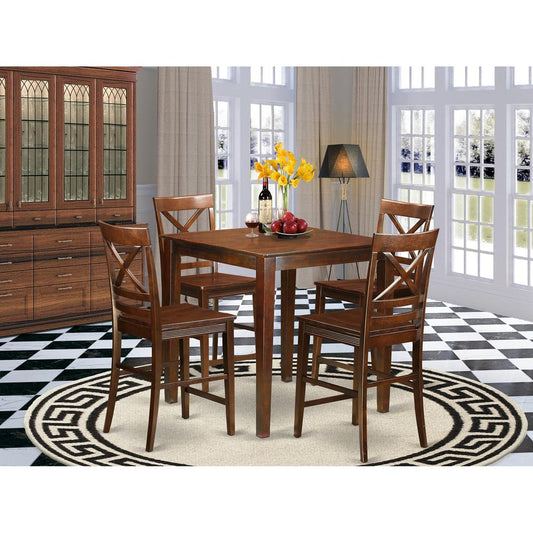 5 Pc Counter Height Dining Room Set-Pub Table And 4 Dinette Chairs. By East West Furniture | Bar Stools & Table | Modishstore
