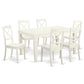 Dining Room Set Linen White WEBO7-LWH-W By East West Furniture | Dining Sets | Modishstore - 2