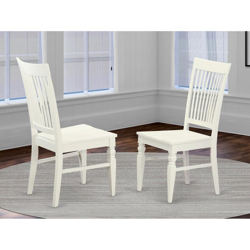 Dining Room Set Linen White MZWE5 - LWH - W By East West Furniture | Dining Sets | Modishstore - 3