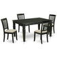 Dining Room Set Black WEDA5 - BLK - C By East West Furniture | Dining Sets | Modishstore - 2
