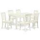 Dining Room Set Linen White WEDA7-LWH-W By East West Furniture | Dining Sets | Modishstore - 2