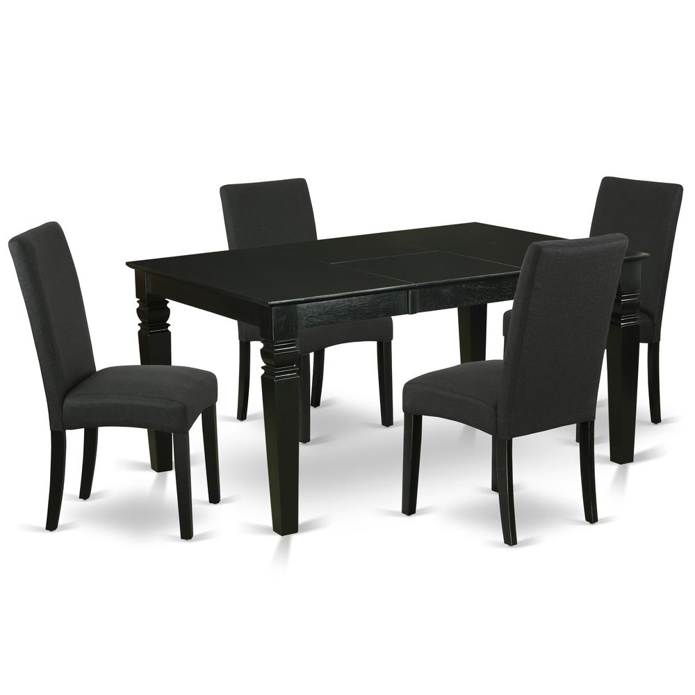 Dining Room Set Black WEDR5 - BLK - 24 By East West Furniture | Dining Sets | Modishstore - 2