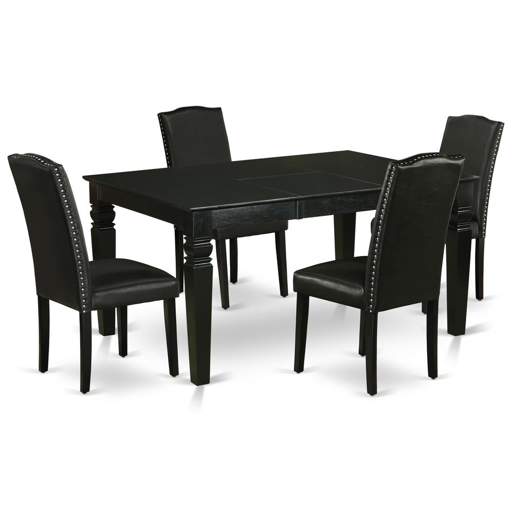 Dining Room Set Black WEEN5 - BLK - 69 By East West Furniture | Dining Sets | Modishstore - 2