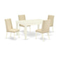 Dining Room Set Linen White WEFL5 - WHI - 01 By East West Furniture | Dining Sets | Modishstore - 2