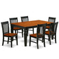 Dining Room Set Black & Cherry WENO7-BCH-W By East West Furniture | Dining Sets | Modishstore - 2