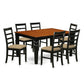 7 Pc Dining Set With A Dining Table And 6 Kitchen Chairs In Black By East West Furniture - Wepf7-Bch-C | Dining Sets | Modishstore