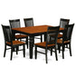 Dining Room Set Black & Cherry WEST7-BCH-W By East West Furniture | Dining Sets | Modishstore - 2