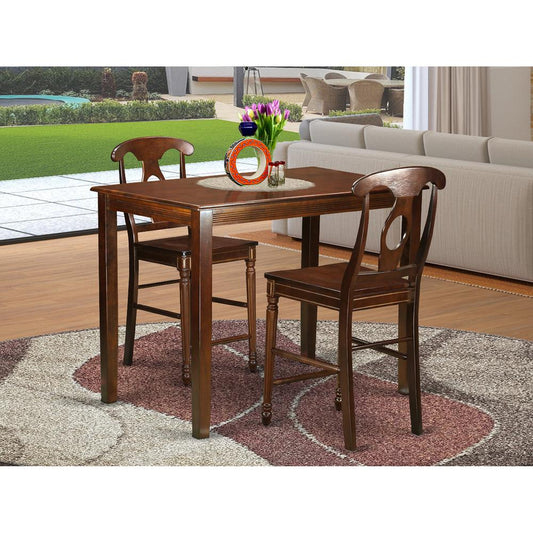 3 Pc Pub Table Set - High Table And 2 Dinette Chairs. By East West Furniture | Bar Stools & Table | Modishstore