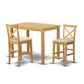 Yapb3-Oak-C 3 Pc Counter Height Dining Set-Pub Table And 2 Counter Height Dining Chair By East West Furniture | Bar Stools & Table | Modishstore