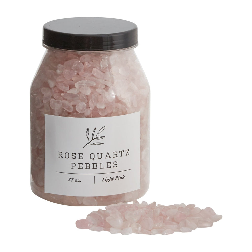 Rose Quartz Pebbles Set Of 4 By Accent Decor | Minerals and Stones | Modishstore - 2