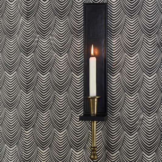 HomArt Jess Taper Sconce - Brass & Bronze - Feature Image | Modishstore | Wall Lamps