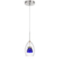 Integrated Dimmable Led Double Glass Mini Pendant Light. 6W, 450 Lumen, 3000K, Clear Blue By Cal Lighting | Pendant Lamps | Moidshstore - 2