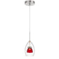 Integrated Dimmable Led Double Glass Mini Pendant Light. 6W, 450 Lumen, 3000K, Red Clear By Cal Lighting | Pendant Lamps | Moidshstore - 2