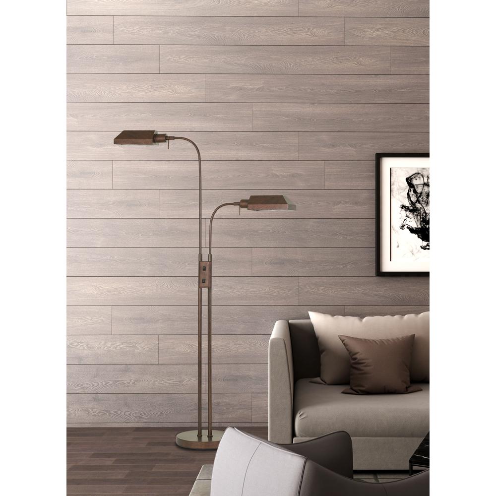 60W X 2 Pharmacy Dual Height Floor Lamp With On Off Rocker Switch By Cal Lighting | Floor Lamps | Moidshstore - 2