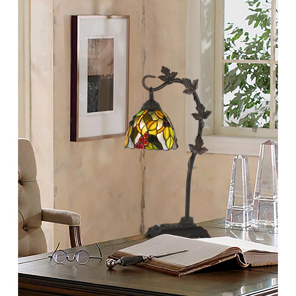 24" Height Metal Tiffany Table Lamp In Bronze Finish By Cal Lighting | Table Lamps | Moidshstore - 3