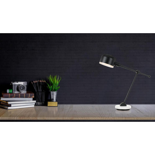 31" Height Adjustable Metal Desk Lamp In Dark Bronze By Cal Lighting | Desk Lamps | Moidshstore