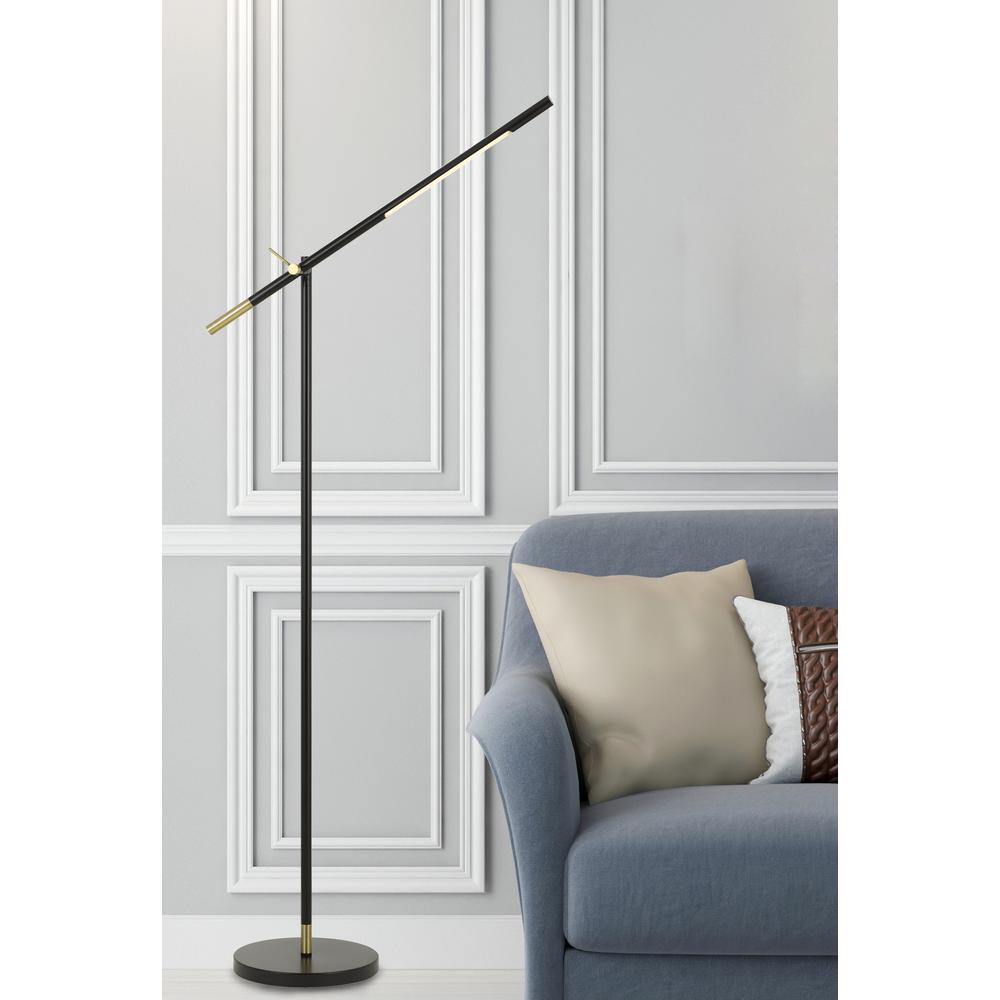Virton Metal Led 10W, 780 Lumen, 3K Adjustable Floor Lamp By Cal Lighting | Floor Lamps | Moidshstore