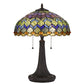 Tiffany Table Lamp 22.5" Height Tiffany Table Lamp In Dark Bronze Finish By Cal Lighting | Table Lamps | Moidshstore