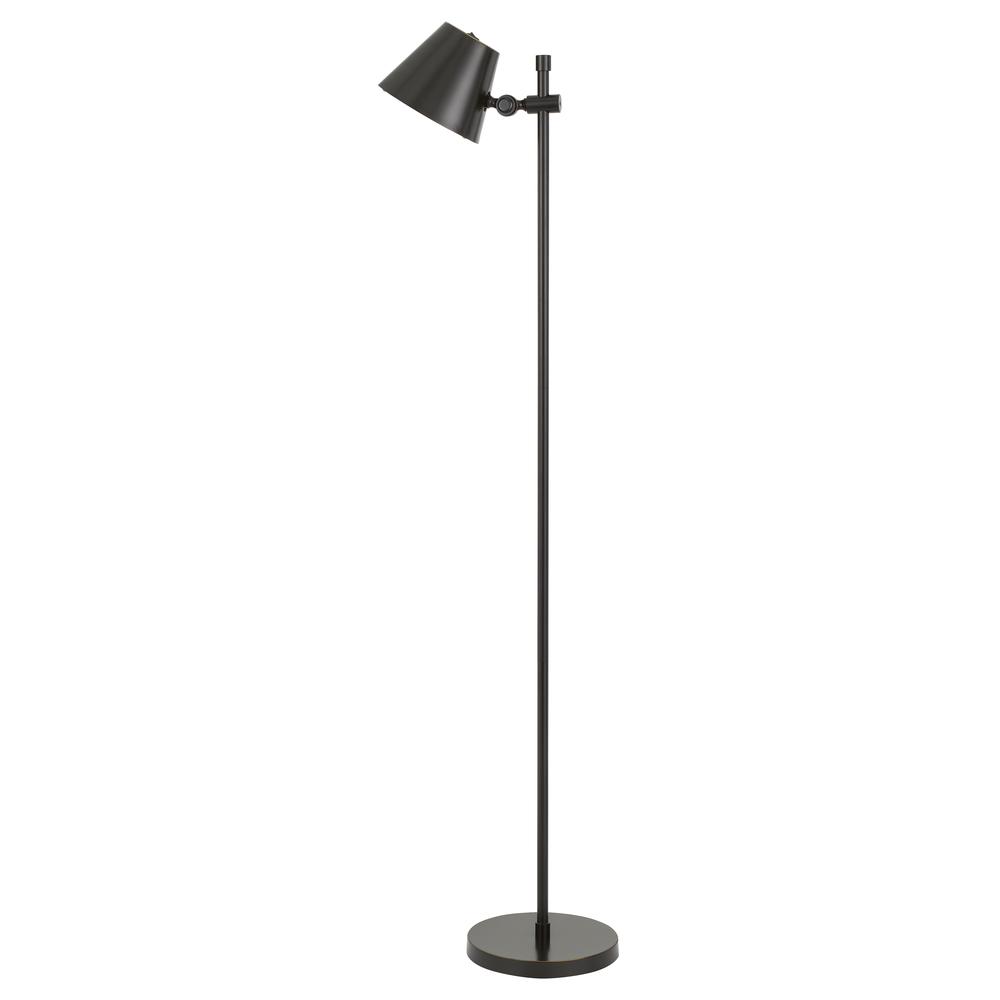 Vaduz Led 12W Metal Floor Lamp With Adjustable Head, 3000K, Bo2922Fldb By Cal Lighting | Floor Lamps | Moidshstore