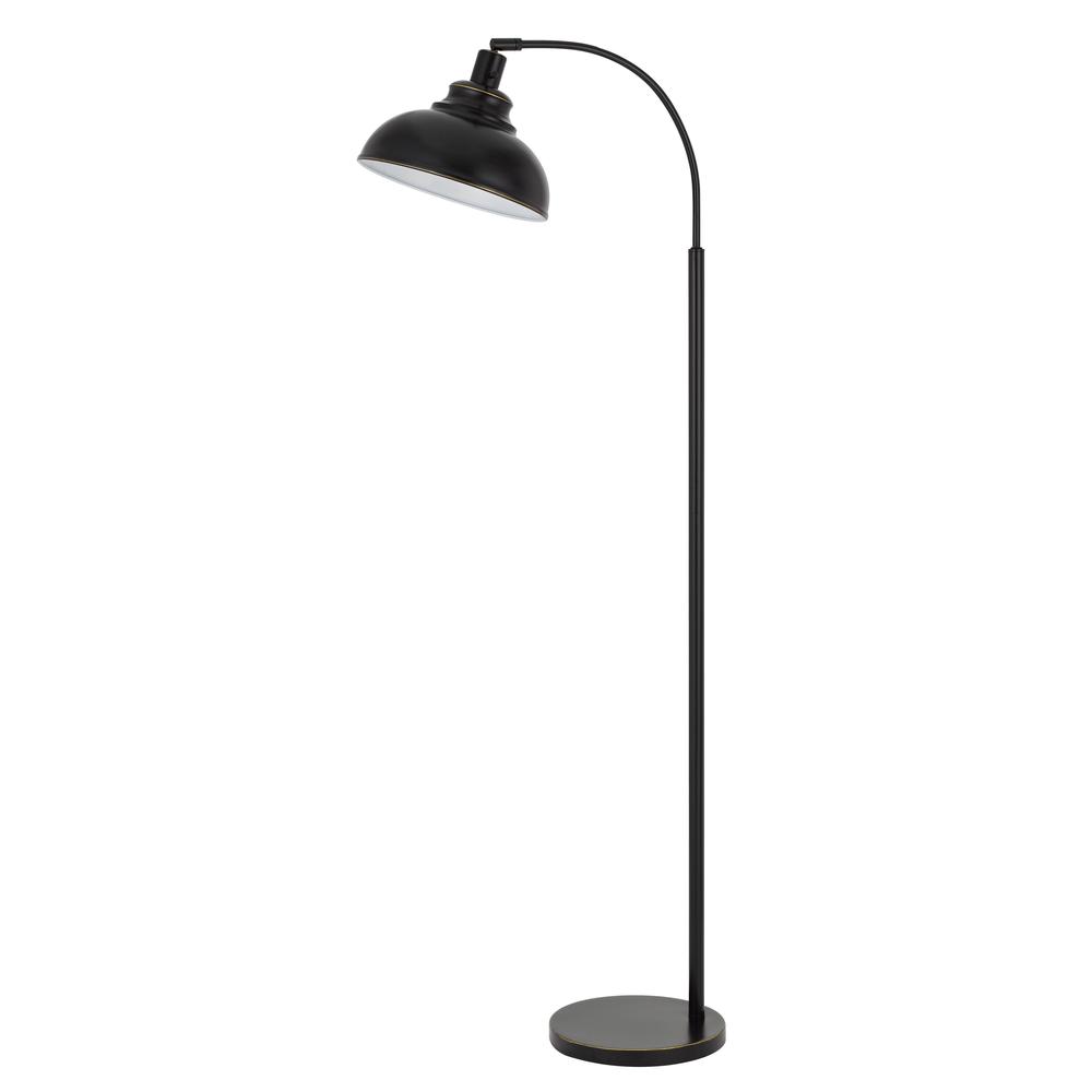 60W Dijon Adjustable Metal Floor Lamp With Weight Base & On Off Socket Switch, Dark Bronze By Cal Lighting | Floor Lamps | Moidshstore - 4