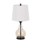 150W 3 Way Kittery Glass Table Lamp With Hardback Fabric Shade By Cal Lighting | Table Lamps | Moidshstore - 3