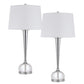 150W 3 Way Wellesley Crystal Table Lamp With Hardback Fabric Shade. Priced And Sold As Pairs By Cal Lighting | Table Lamps | Moidshstore