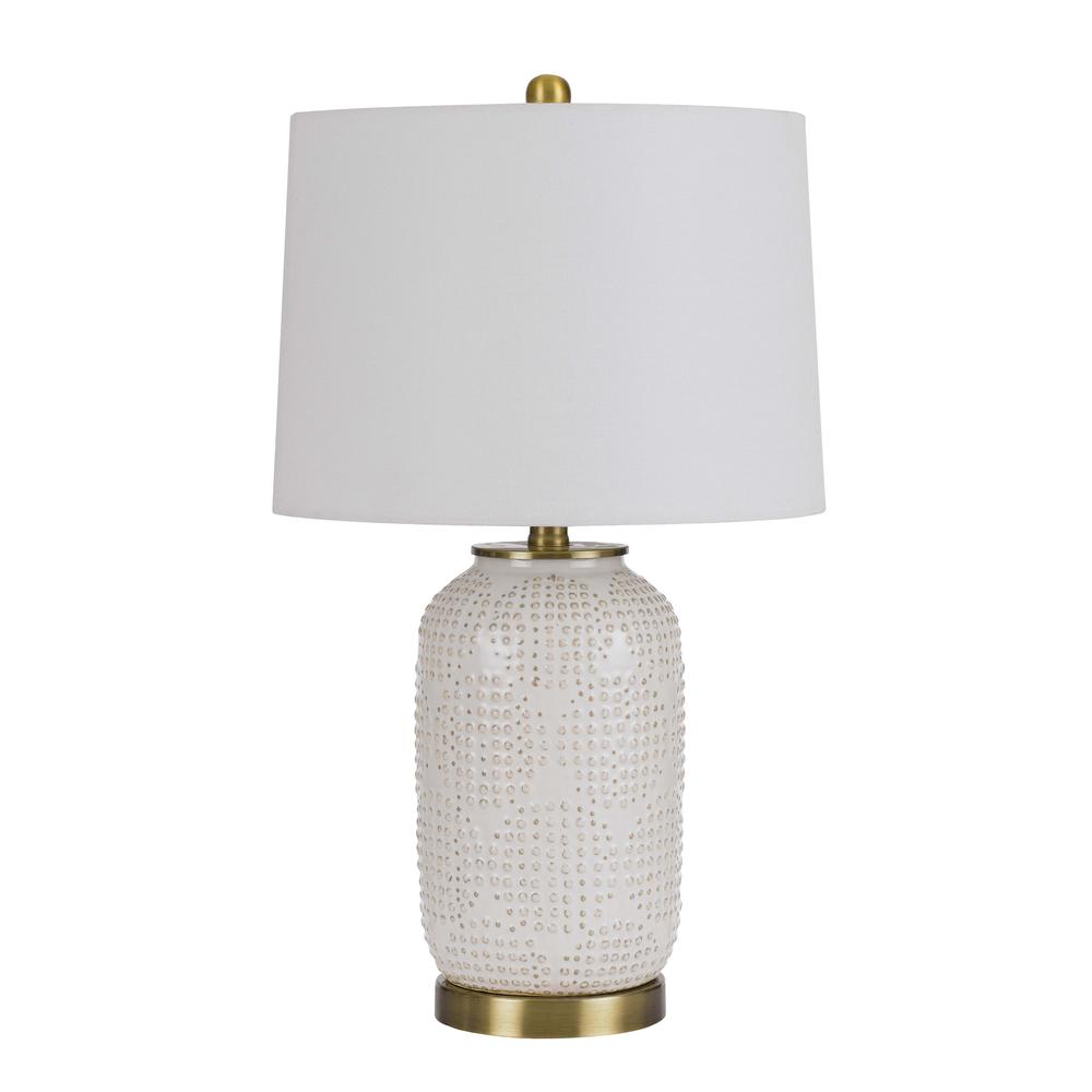 150W 3 Way Sedalia Ceramic Table Lamp With Hardback Fabric Shade By Cal Lighting | Table Lamps | Moidshstore