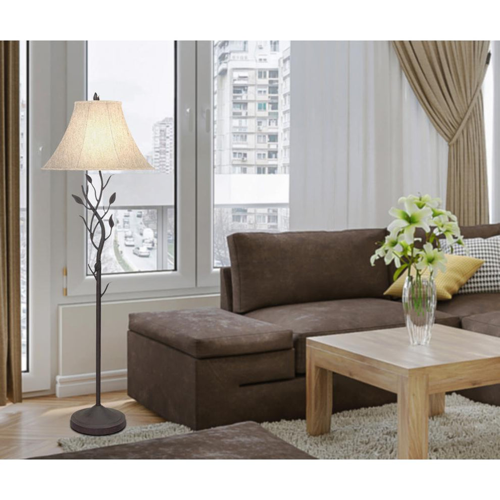 150W 3Way Hand Forged Iron Floor Lp By Cal Lighting | Floor Lamps | Moidshstore - 2