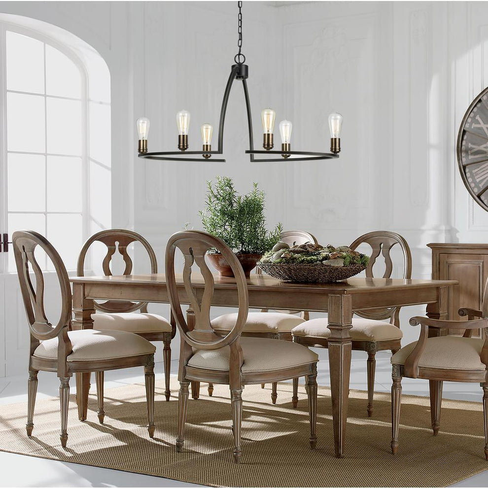 19.5" Height Metal Chandelier In Dark Bronze Finish By Cal Lighting | Chandeliers | Moidshstore - 2
