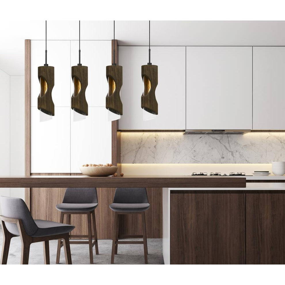 60W X 4 Zamora 4 Light Wood Island Style Fixture (Edison Bulbs Not Included) By Cal Lighting | Ceiling Lamps | Moidshstore - 3