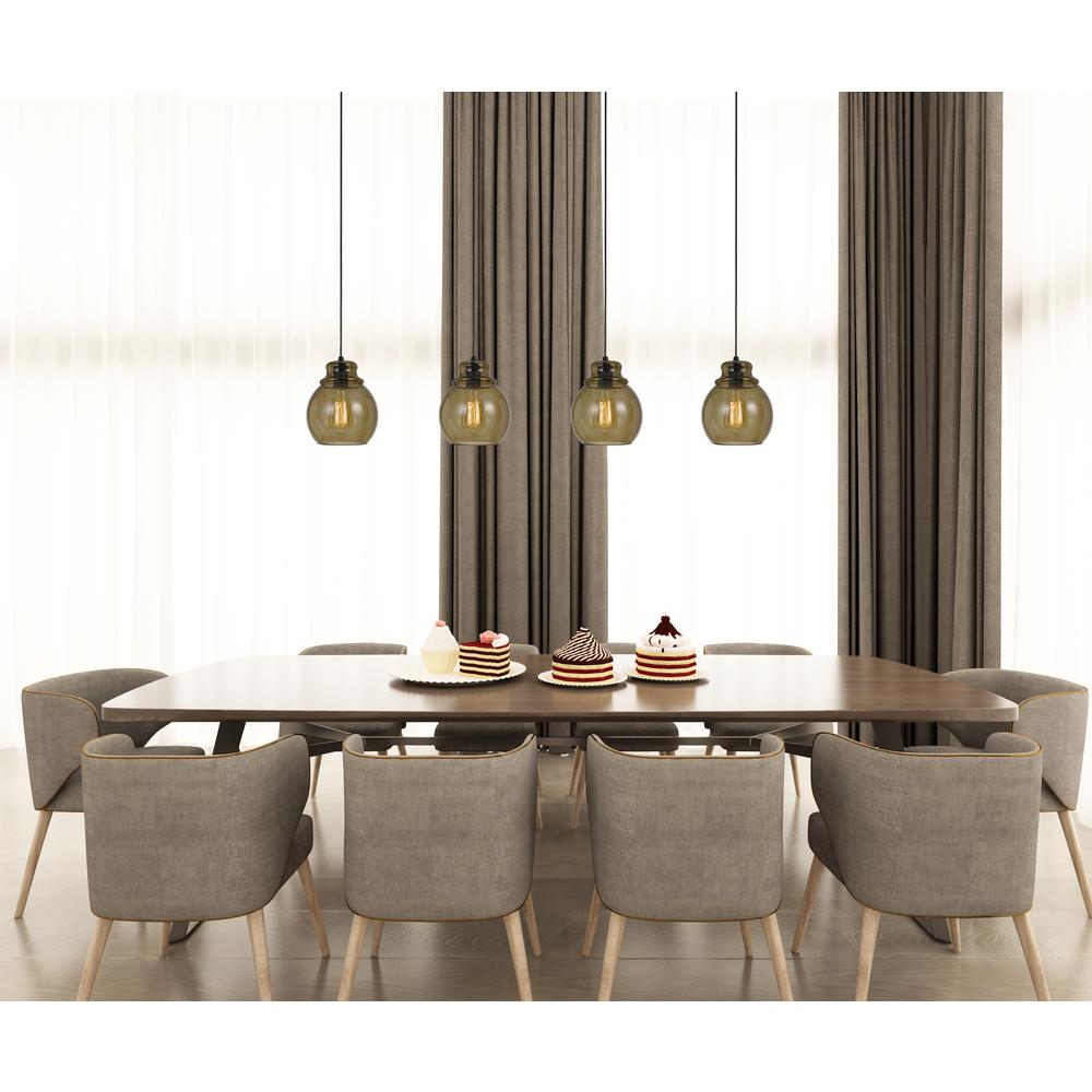 60W Aversa Rippled Glass Pendant (Edison Bulb Not Included) By Cal Lighting | Pendant Lamps | Moidshstore - 2