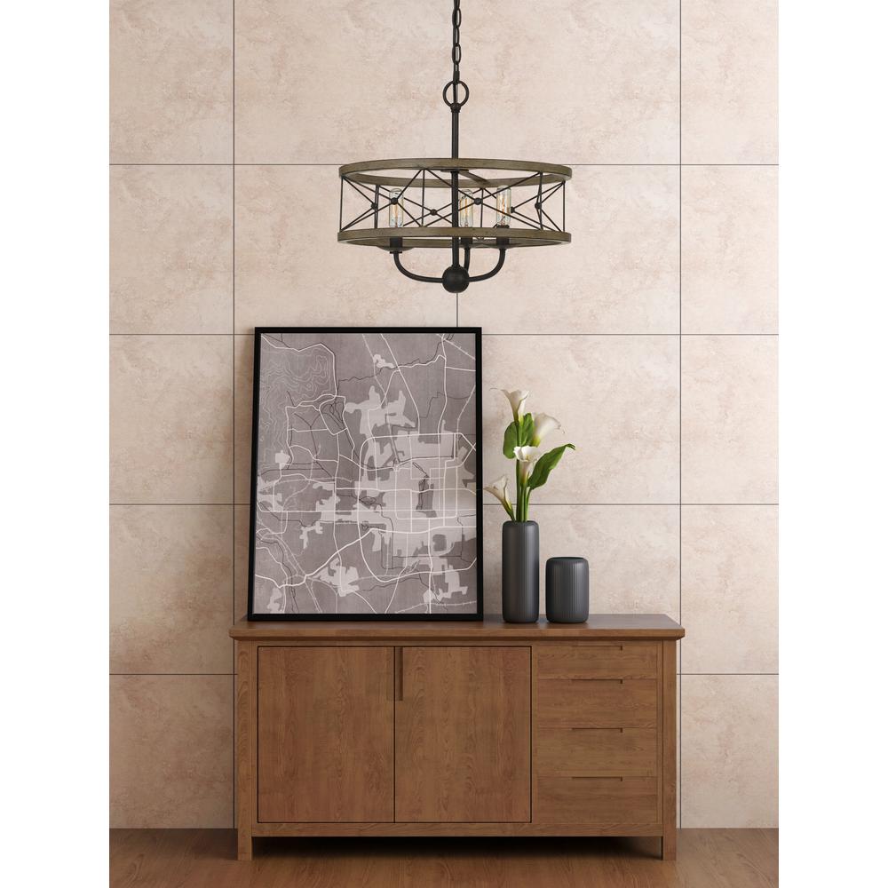 40W X 3 Modica Metal Pendant Fixture (Edison Bulbs Not Included) By Cal Lighting | Pendant Lamps | Moidshstore - 3