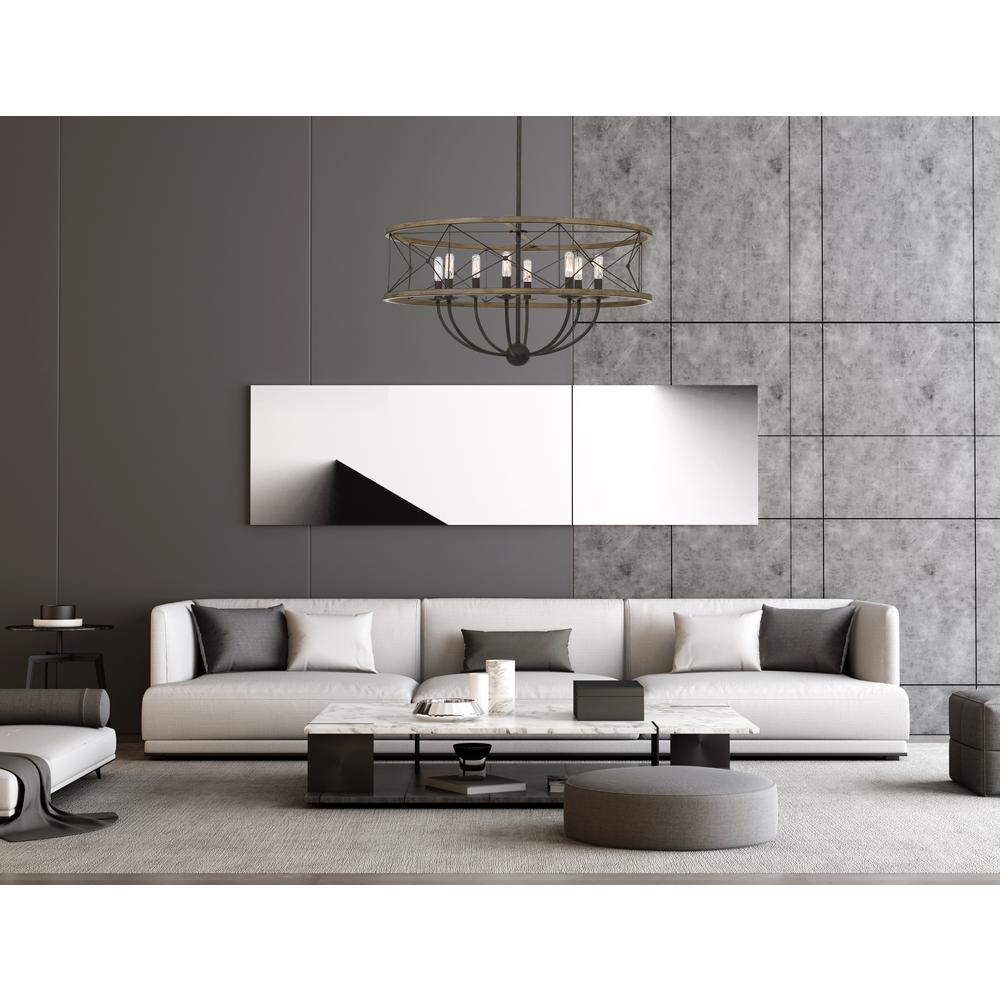 40W X 8 Modica Metal Pendant Fixture (Edison Bulbs Not Included) By Cal Lighting | Pendant Lamps | Moidshstore - 2