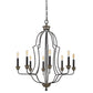 60W X 8 Lebrija Metal Chandelier (Edison Bulbs Not Included) By Cal Lighting | Chandeliers | Moidshstore