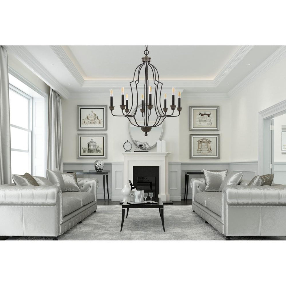 60W X 8 Lebrija Metal Chandelier (Edison Bulbs Not Included) By Cal Lighting | Chandeliers | Moidshstore - 2