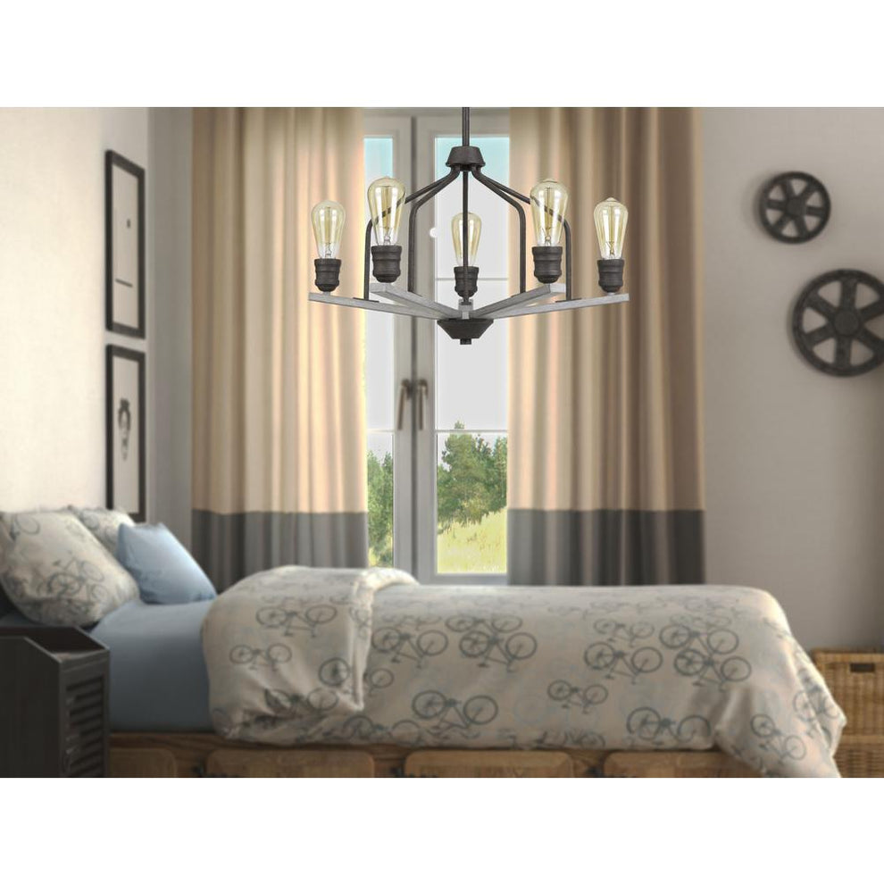 Corning Metal Chandelier (Edison Bulbs Not Included) By Cal Lighting | Chandeliers | Moidshstore - 2