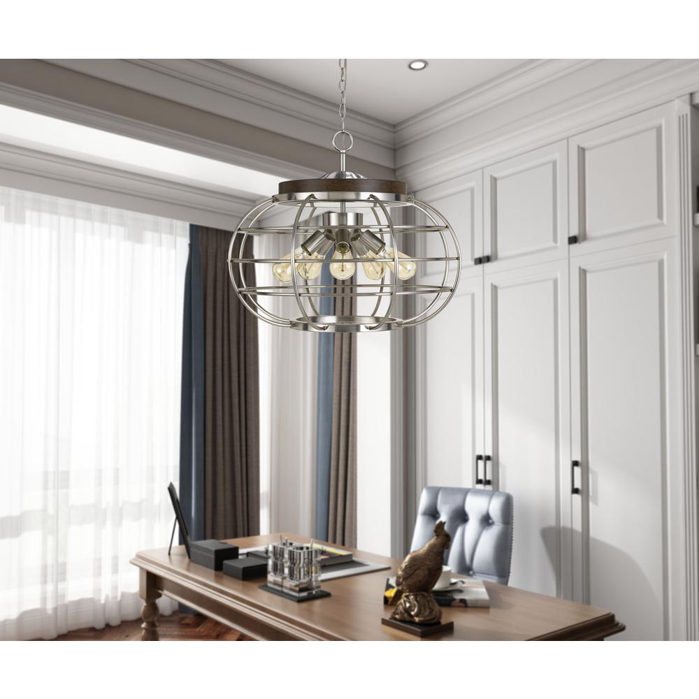 Liberty Metal Chandelier (Edison Bulbs Not Included), Fx37195 By Cal Lighting | Chandeliers | Moidshstore