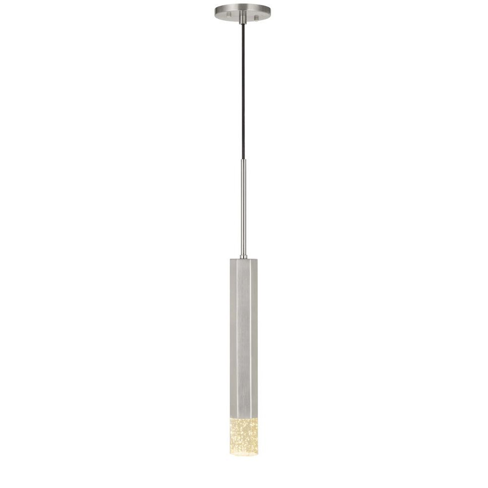Troy Integrated Led Dimmable Hexagonaluminum Casted 1 Light Pendant With Glass Diffuser, Fx37231Pbs By Cal Lighting | Pendant Lamps | Moidshstore - 2