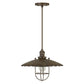Olive Old Industrial Metal Pendant With Glass Shield (Edison Bulb Not Included) By Cal Lighting | Pendant Lamps | Moidshstore - 3