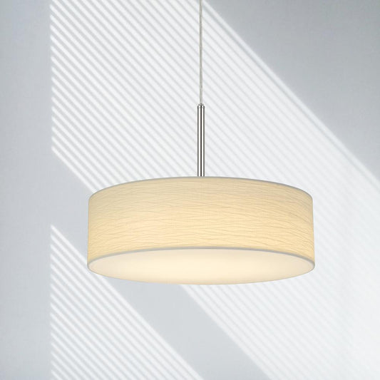 Led 18W Dimmable Pendant With Diffuser And Hardback Fabric Shade, Fx3731Cw By Cal Lighting | Pendant Lamps | Moidshstore