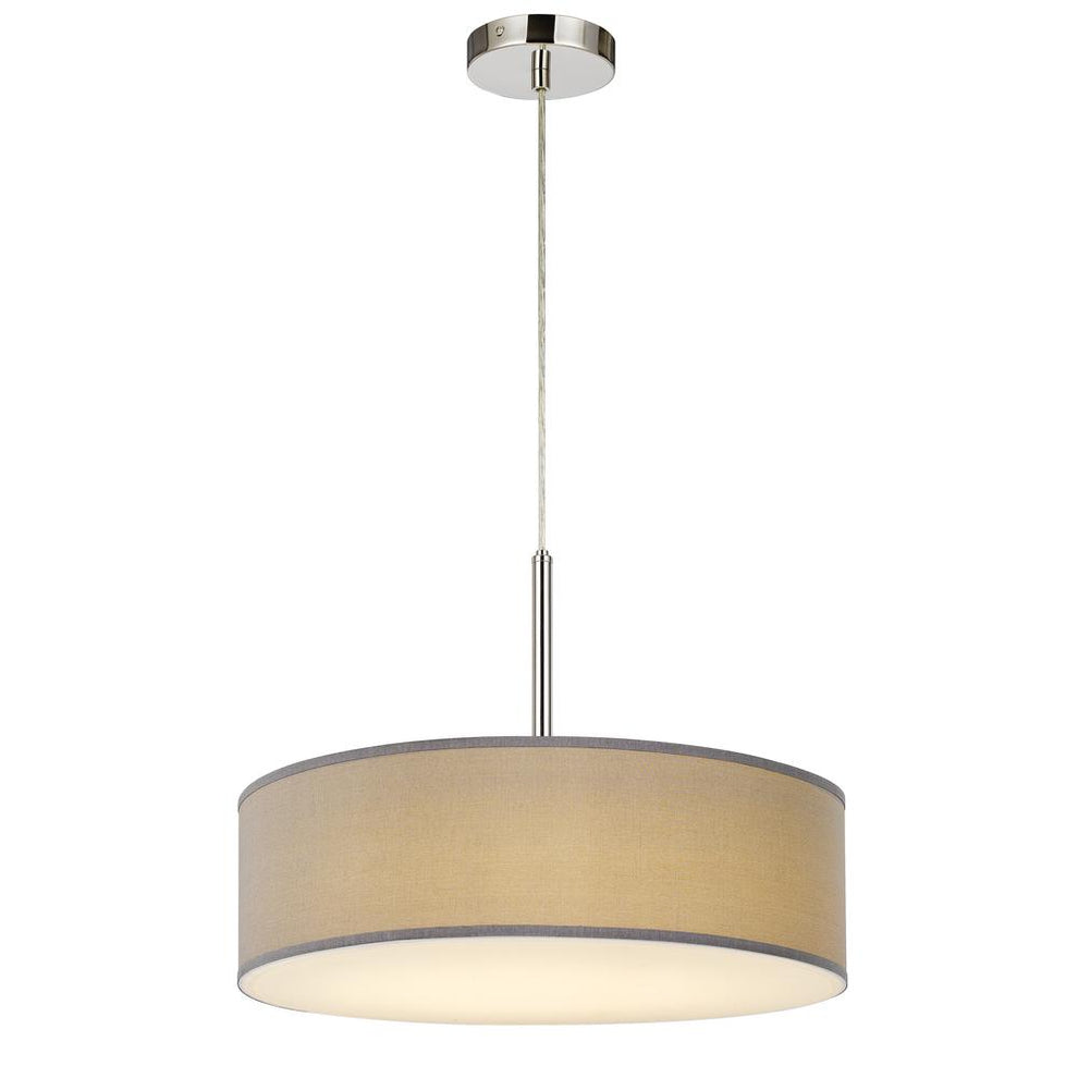 Led 18W Dimmable Pendant With Diffuser And Hardback Fabric Shade, Fx3731Gr By Cal Lighting | Pendant Lamps | Moidshstore - 2