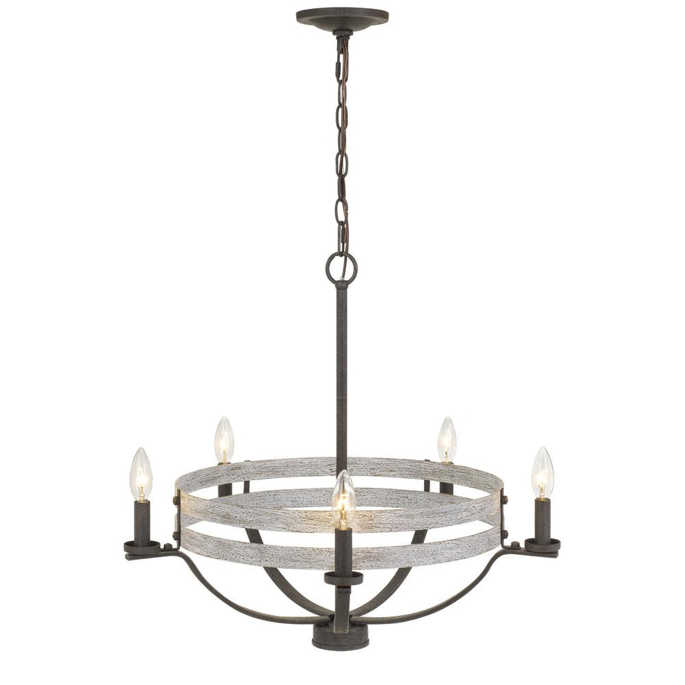 60W X 5 Brig Metal Chandelier By Cal Lighting | Chandeliers | Moidshstore - 2