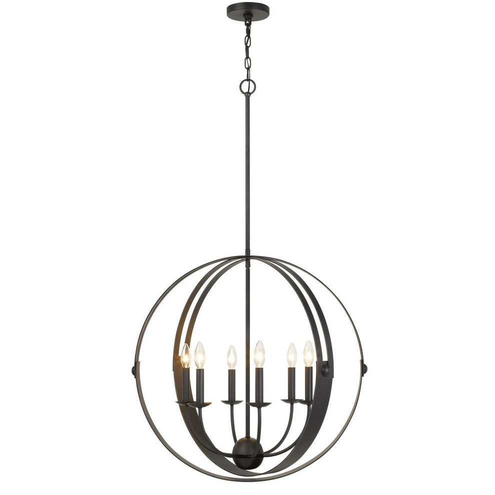 60W X 6 Valais Metal Chandelier By Cal Lighting | Chandeliers | Moidshstore - 2