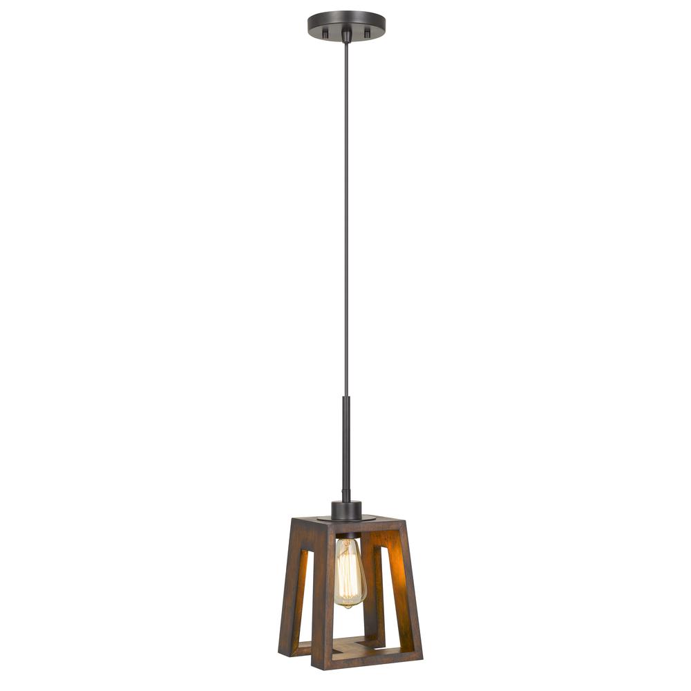 60W Biel Wood Pendant (Edison Bulb Not Included) By Cal Lighting | Pendant Lamps | Moidshstore - 2