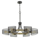 60W X 6 Dronten Metal/Wood Chandelier With Mesh Shades (Edison Bulbs Are Not Included) By Cal Lighting | Chandeliers | Moidshstore - 3