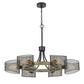 60W X 6 Dronten Metal/Wood Chandelier With Mesh Shades (Edison Bulbs Are Not Included) By Cal Lighting | Chandeliers | Moidshstore - 2