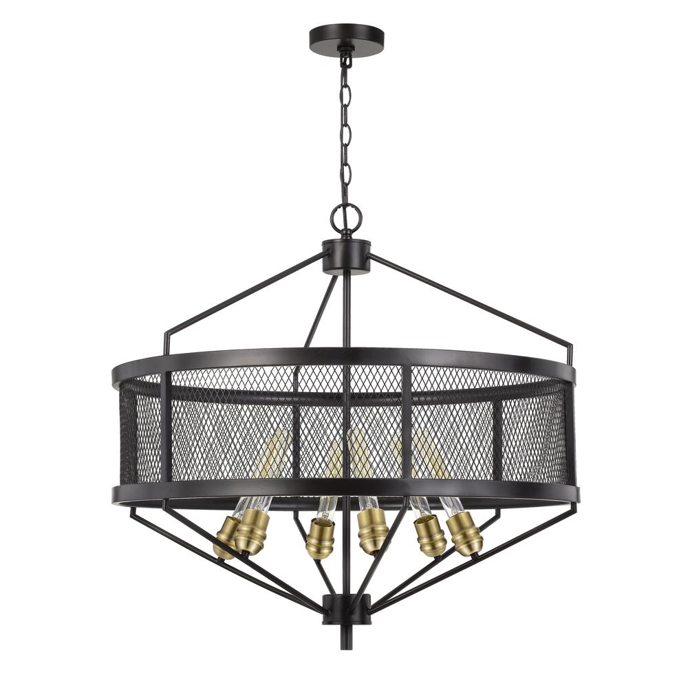 60W X 6 Halle Metal Chandelier (Edison Bulbs Are Not Included) By Cal Lighting | Chandeliers | Moidshstore - 3
